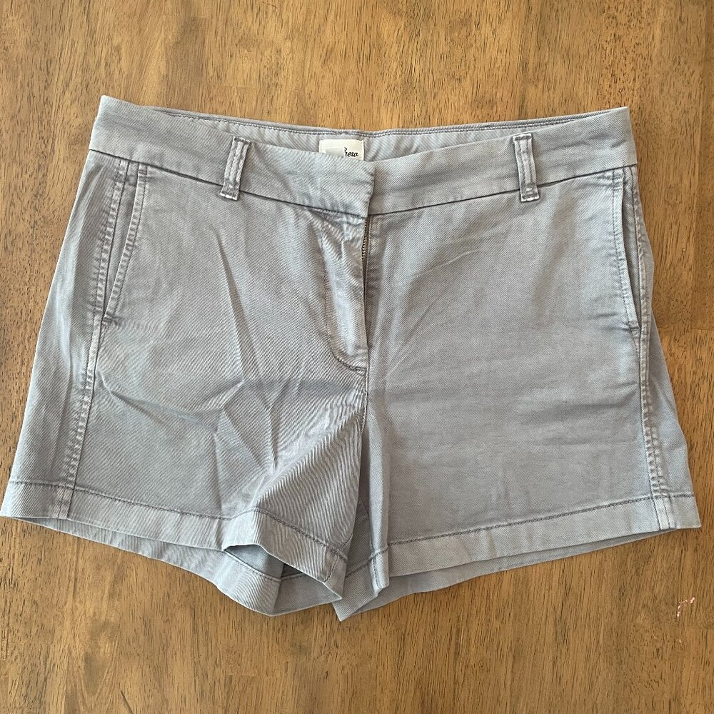 J. Crew Cotton Blend Shorts, Gray, Size 10